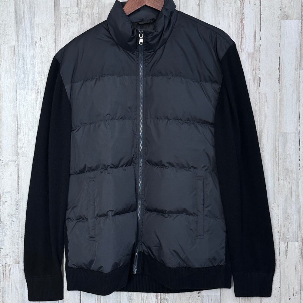 NWT Quince Mens 100 Cashmere Goose Down Jacket XL Black DWR Luxury MSRP 210